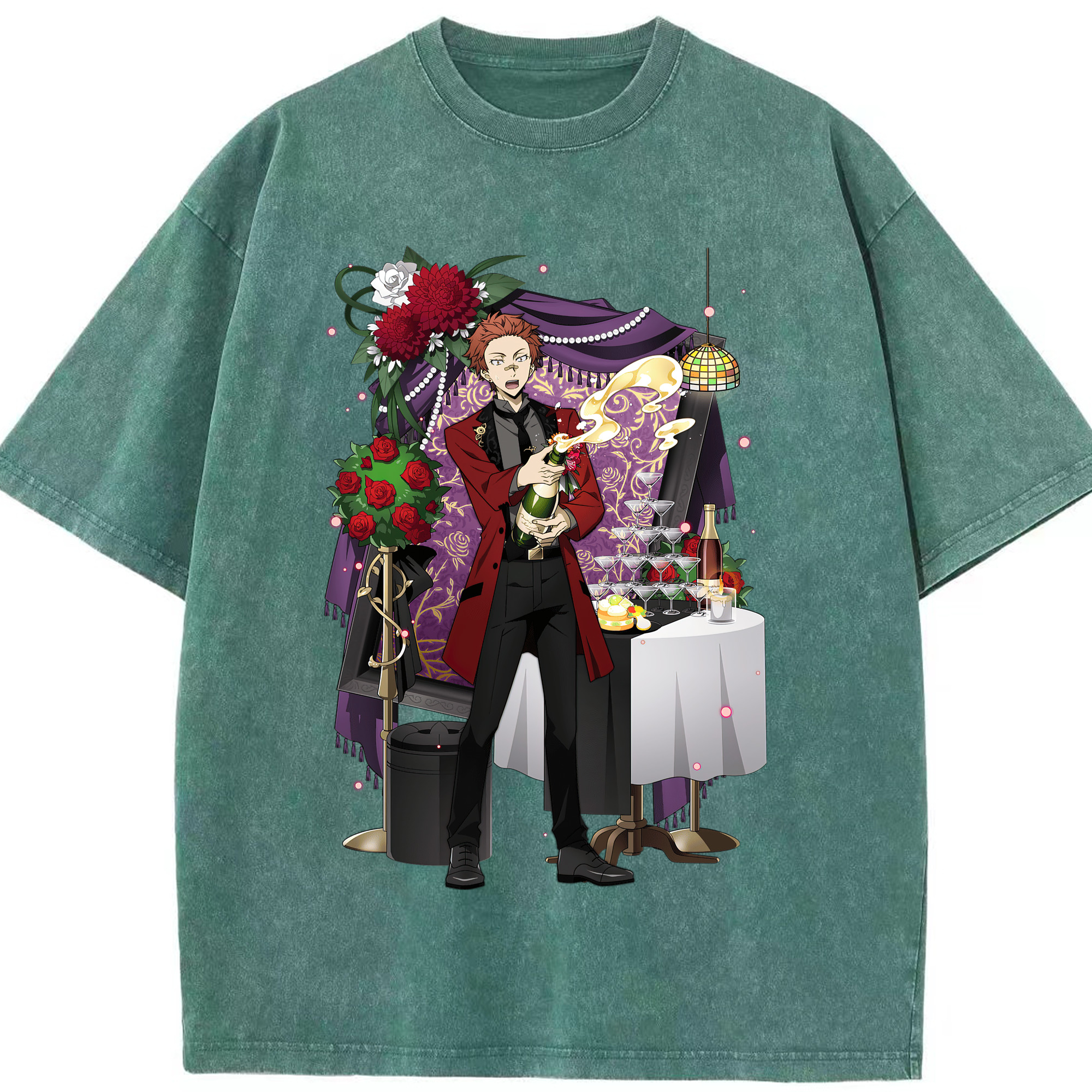（画像用） 文豪ストレイドッグス Bungo Stray Dogs 綿100% ヴィンテージ風 半袖Tシャツ（フロントプリント）